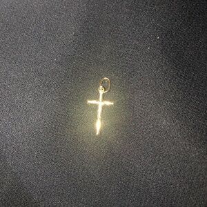 Final Price:Genuine 18k Gold Cross Fine Jewelry